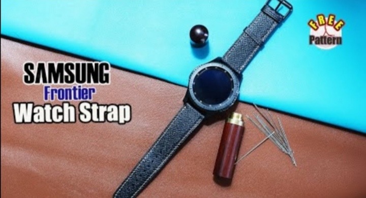 Выкройка кожаный ремешок для умных часов  Samsung Gear Frontier